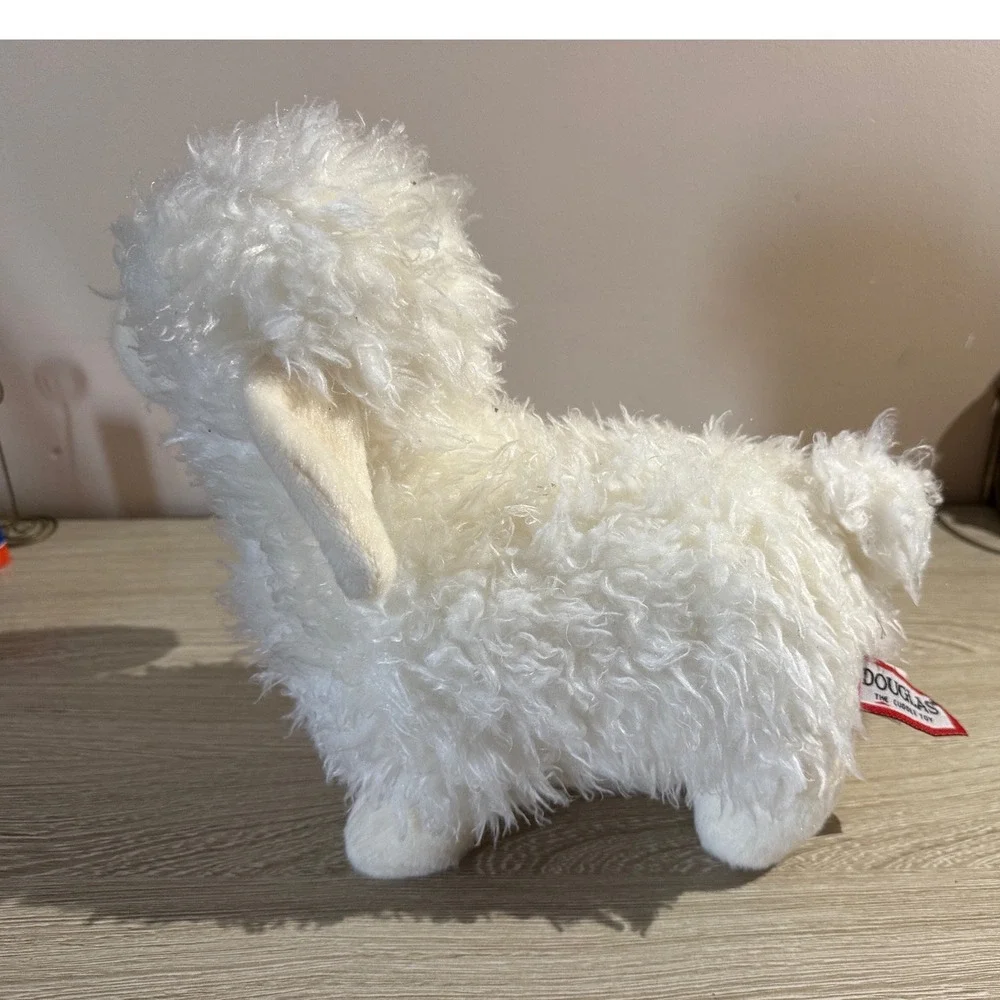 Douglas The Cuddle Toy White Lamb Sheep Plush Stuffed Animal 10 Inch Sherpa Soft